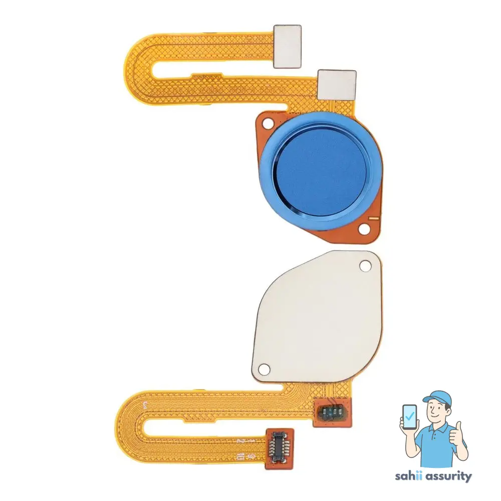 Fingerprint Sensor with Flex Cable for Motorola Moto E7 Plus Black
